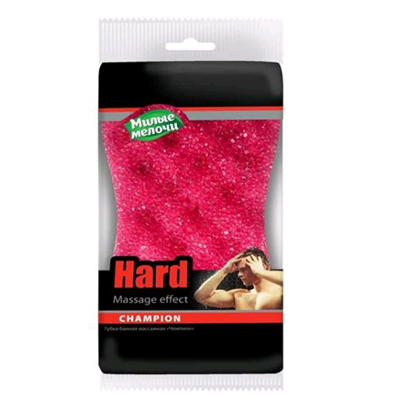 Губка банная массажная 1 шт Спорт Чемпион ММ