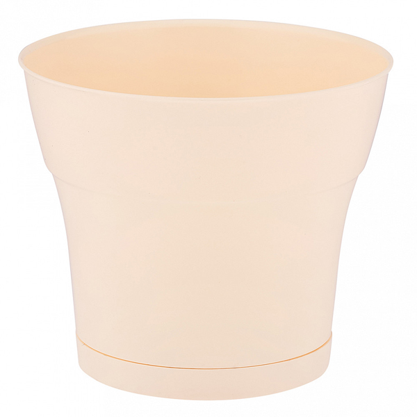 Горшок "Тоскана", D19, с поддоном 3,1л ваниль