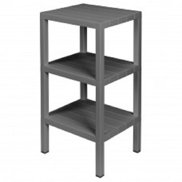 Этажерка прямоугольная NATURE 384х330х725мм (Серый) (то)