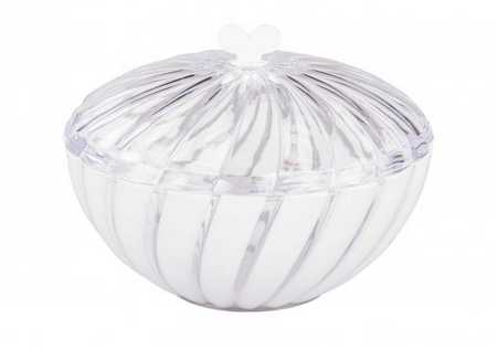 Сахарница "Грация" с крышкой 0,8л (белый) (то)