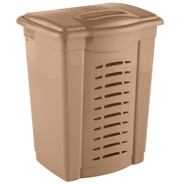 Корзина для белья 420х350х550мм (кремовый)