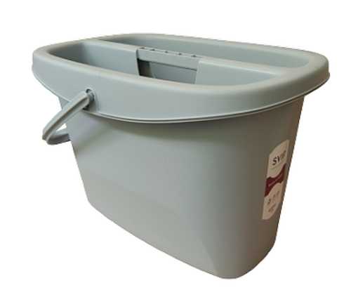 Ведро 13л Step прямоугольное  со вставк. антрацит (то)