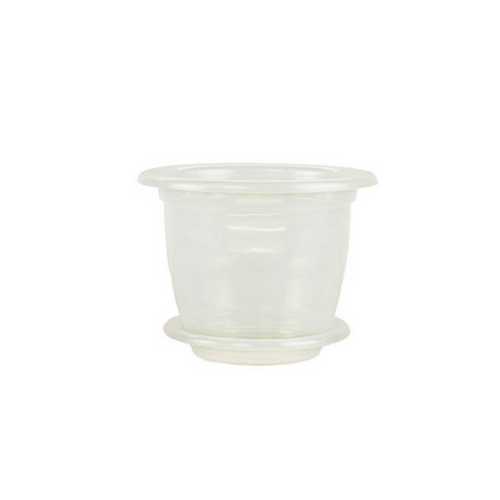 Горшок "Антик", D19, с поддоном 2,6л прозрачный (то)