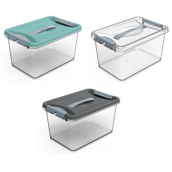 Контейнер с защелками и ручкой "Клик" 10л (то)