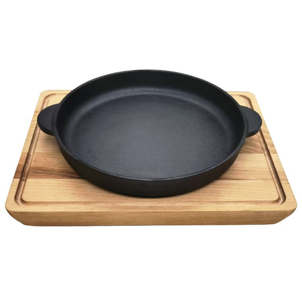 Сковорода порц чугун 14см с 2руч на подставке MY REAL IRON COOK