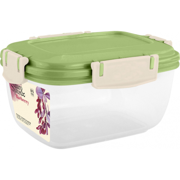 Контейнер д/продуктов Barberry 0,45л герм. прямоуг. трюфель (то)