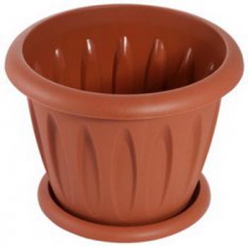 Горшок "Фелиция" 0.9л Д=14см с поддоном