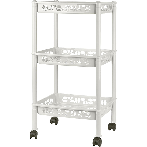 Этажерка 3-х секц.прямоугольная Light малая белое облако (то)