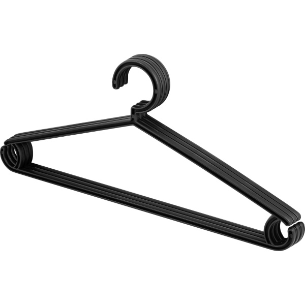 Вешалки для легкой одежды OEKO 3шт. черный (то)