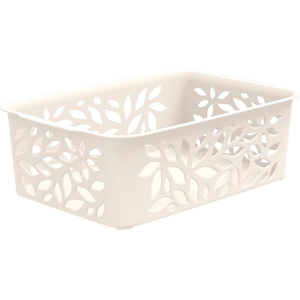 Корзина Leaves 1,2л 184х127х62мм (молочный)(то)