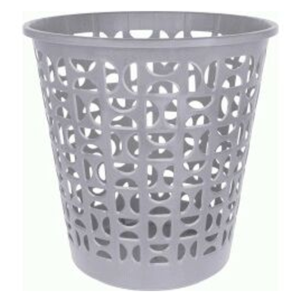 Корзина для бумаг Disco, 270х270х270мм 10л серебряный