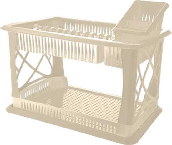 Сушилка для посуды Sugar&Spice 2-х яр. с сушилкой для ст. приборов и поддоном шампань (то)