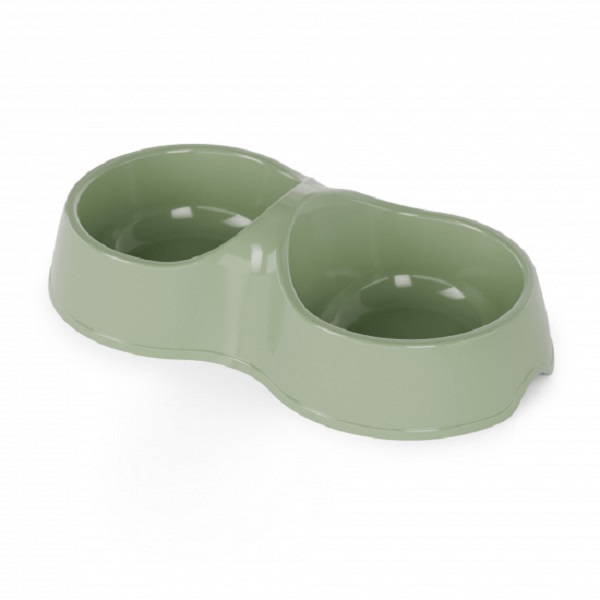 Миска ALTA 0.2л для кошек двойная "Юта" (то)