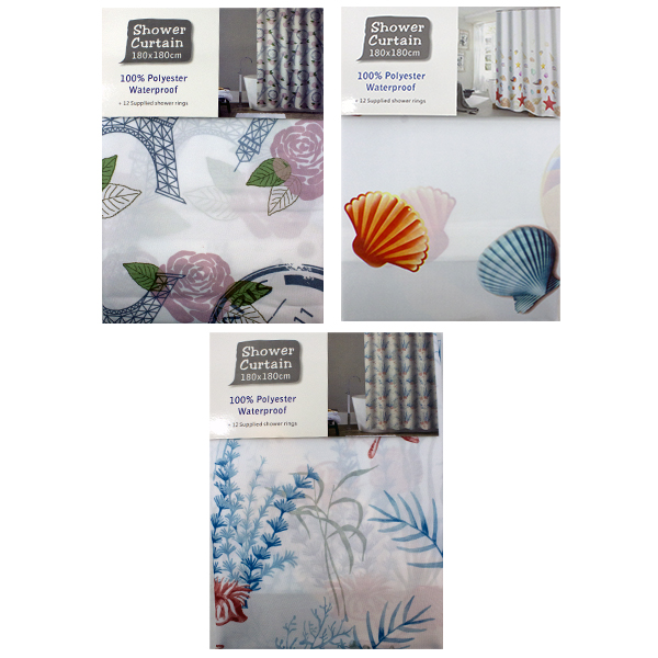 Штора для ванной комнаты 180*180см PES