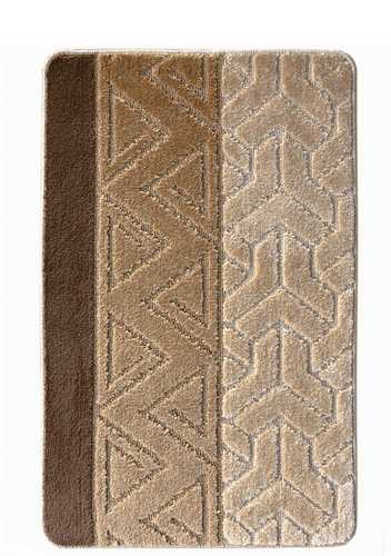 Коврик для ванной L'CADESI Marathon, 50х80, Треугольник, коричневый, Турция