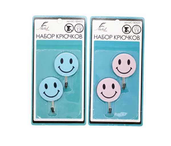 Крючки SMILE PASTELLO (2шт)