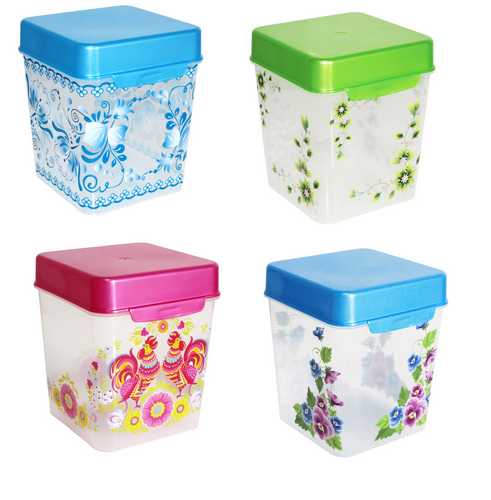 Контейнер для сыпучих продуктов (1,3л) прозрачный (то)