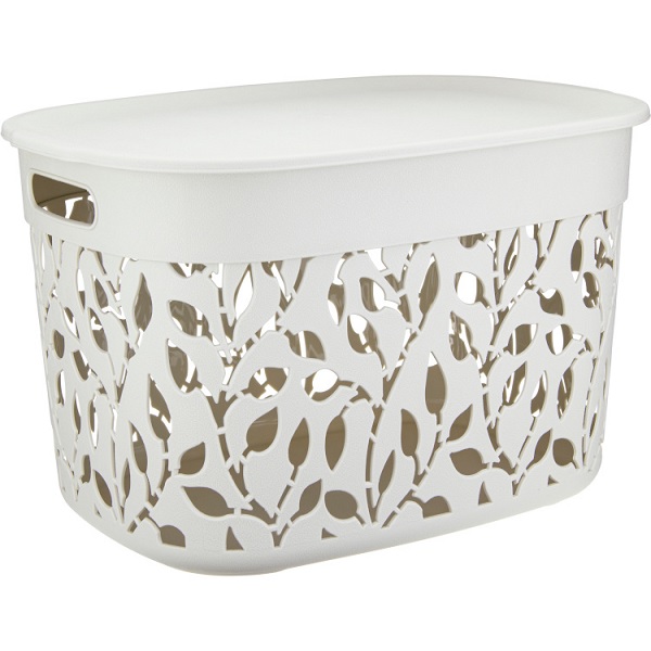 Коробка ФЛОРА 25л с крышкой (то)