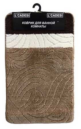 Набор ковриков 2шт. MARATHON из пропилен. из 2 прем 50х80см. и Uвырез 40х50см. RUZGARGULU коричневый