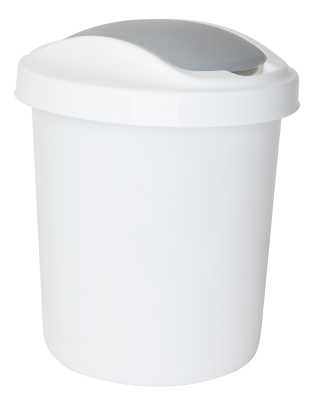 Контейнер для мусора 12л Vogue белый (то)