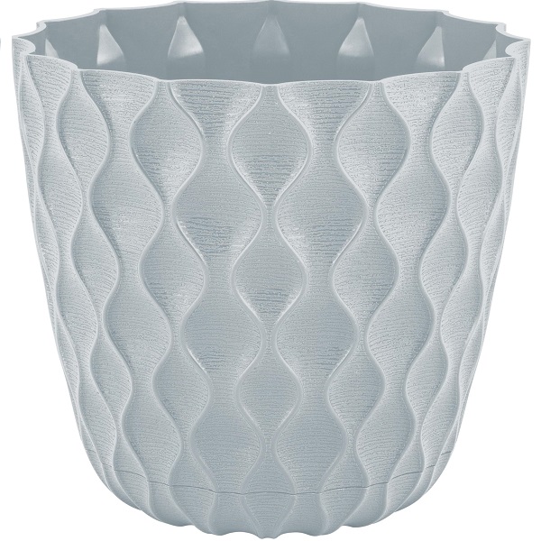 Горшок для цветов Wave D145мм с дренажной сеткой 1,4л утренний туман (то)