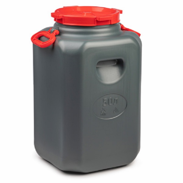 Канистра-бочка "Эконом"с навесными ручками 50л (микс)(то)