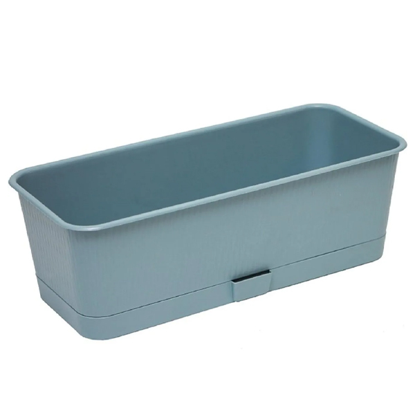 Ящик балконный "Прованс", 6л, с поддоном ментол