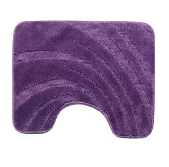 Коврик с вырезом для туалета LEMIS 3019  лиловый 50х60 L CADESI