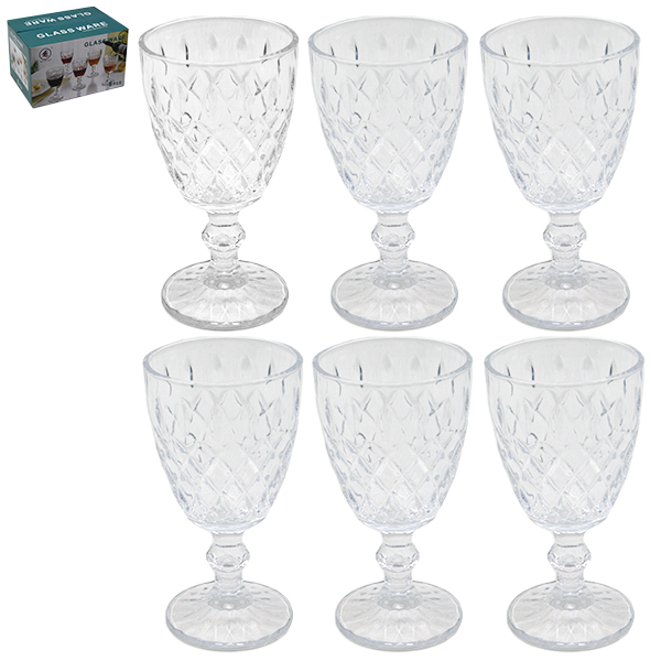 Бокал стеклянный Ø-7см h-15см (набор 6шт)