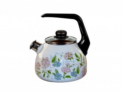 Чайник 2л. со свистком бел. BUKET