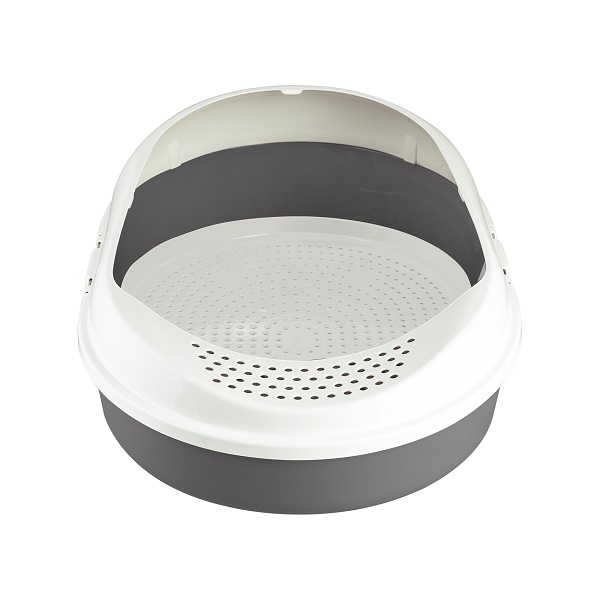 Лоток для кошачьего туалета с сеткой Cosmo (серый)(то)