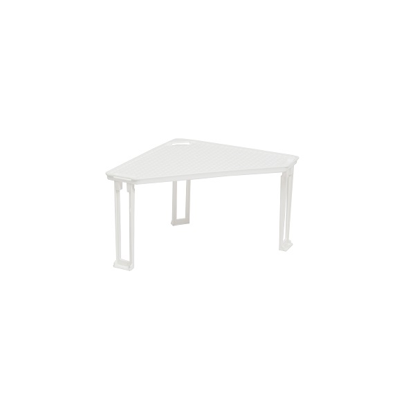 Подставка "Лофт" на пластиковых ножках угловая (белый) (то)