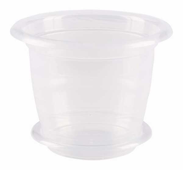 Горшок цв. для орхидеи 1л. с поддоном(прозр.)(то)