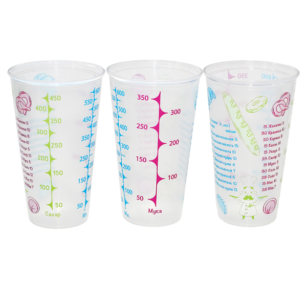 Стакан "Деко"(0,6л) мерный (то)