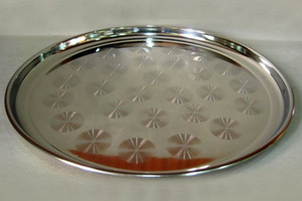 Поднос нерж. 40см круглый 