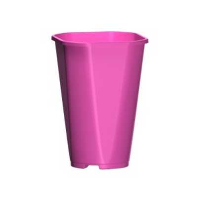 Горшок "Роза", D14,  2л розовый без поддона (то)