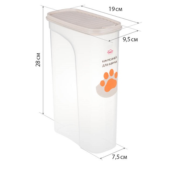 Контейнер для корма БЕСТ 3л (то)