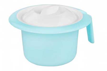Горшок детский с крышкой "Кроха" (светло-голубой) (то)