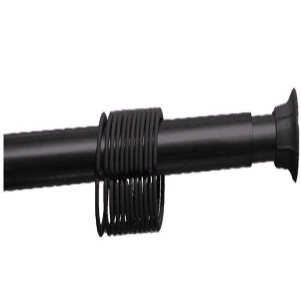 Карниз для ванной комнаты 280см (черный)(хпп)