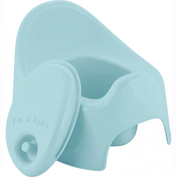 Горшок детский Lalababy Follow Me (с крышкой) голубое облачко (то)