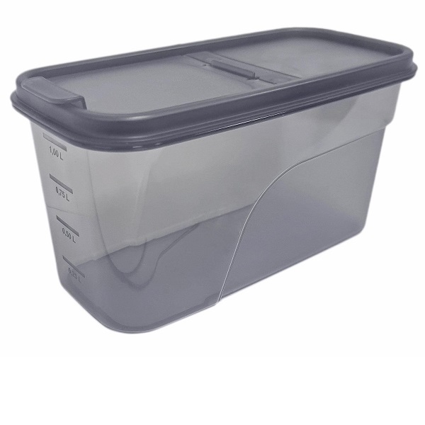 Контейнер для сыпучих продуктов 1,2л (графит) (то)