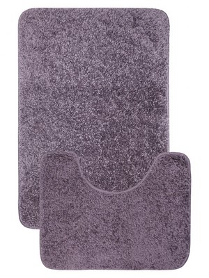 Комплект ковриков  из полипропилена для ванной ANELYA 50x80, 50x40  лиловый L CADESI Турция