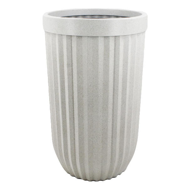 Кашпо пластиковое МРАМОР Ø-35см h-60см, с контролем уровня воды