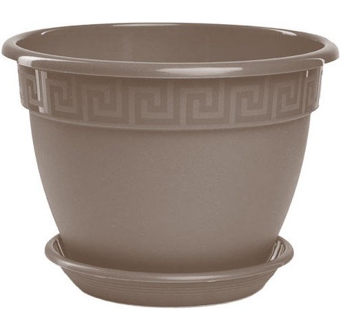 Горшок "Антик", D32 с поддоном 10л фрапе (то)