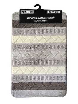 Комплект из 2 ковриков L'CADESI Marathon, 60х100 (U 60х50), Геобокс, шоколадный