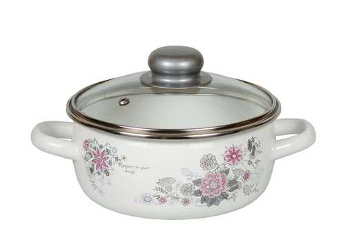 Кастрюля 1,5л.сферич. Весенний Романс низк ст.кр.