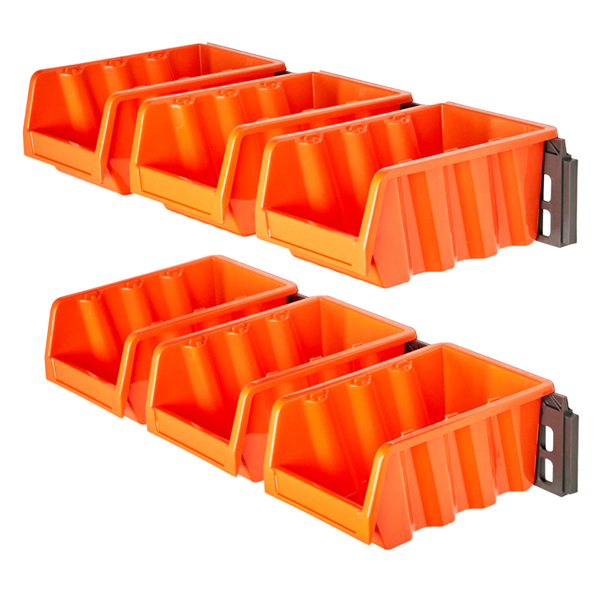 Набор лотков ЮНИТ для метизов с крепежом (2 планки + 6 лотков малые) (то)