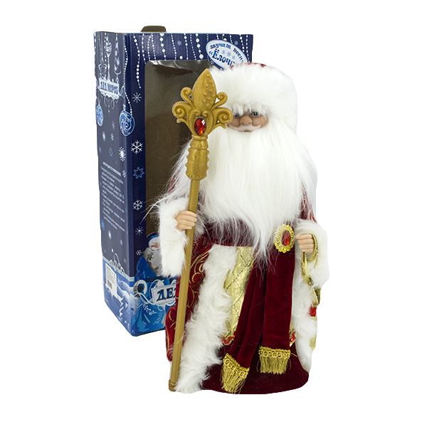 Фигурка декоративная музыкальная ДЕД МОРОЗ 40см