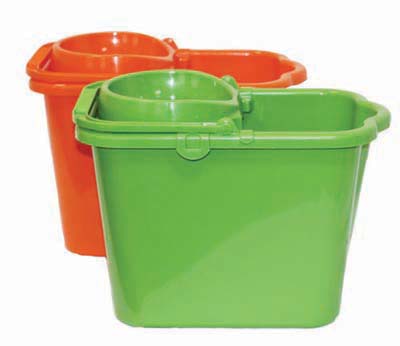 Ведро прямоугольное с отжимом 9,5л (пал.180)