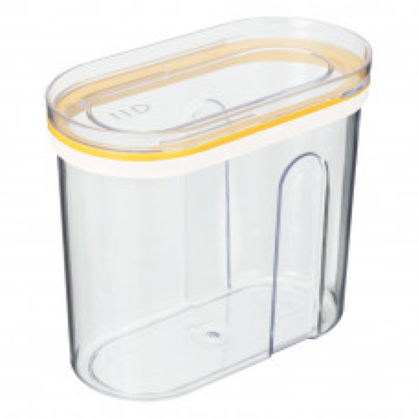 Емкость для сыпучих продуктов 1л с крышкой слайдером (то)